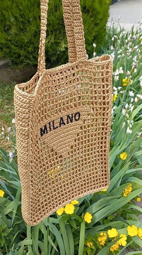 raffia tasche designer